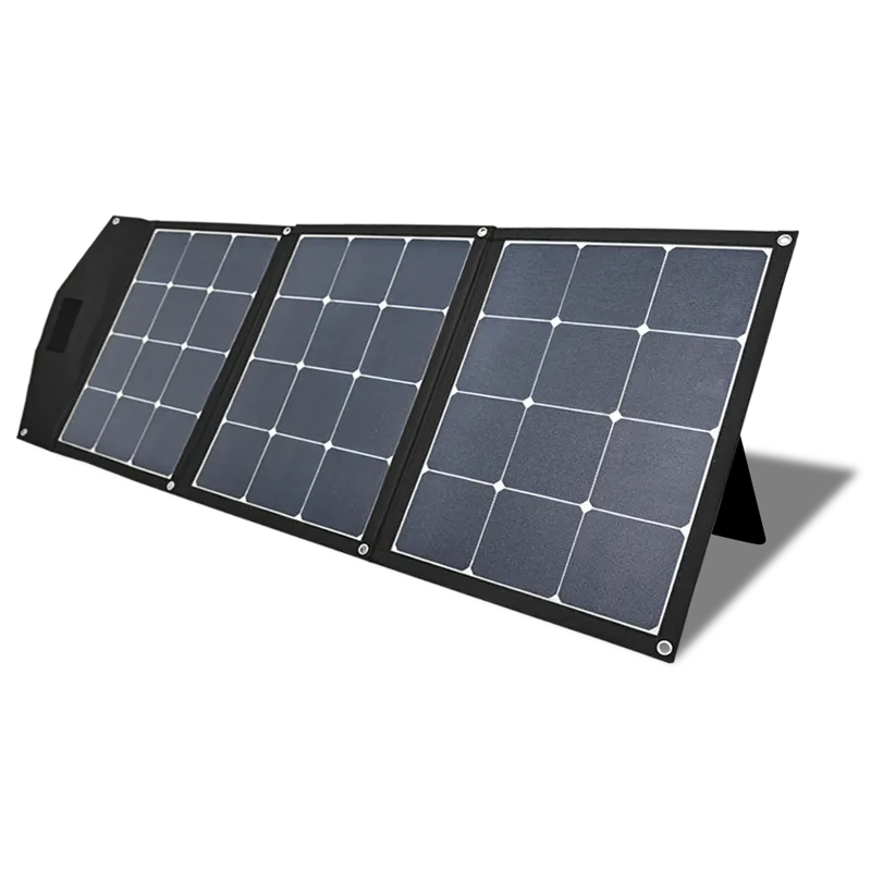 Cargador Solar con 4 Paneles Solares 28W -3 Puertos de Carga Monocristalino