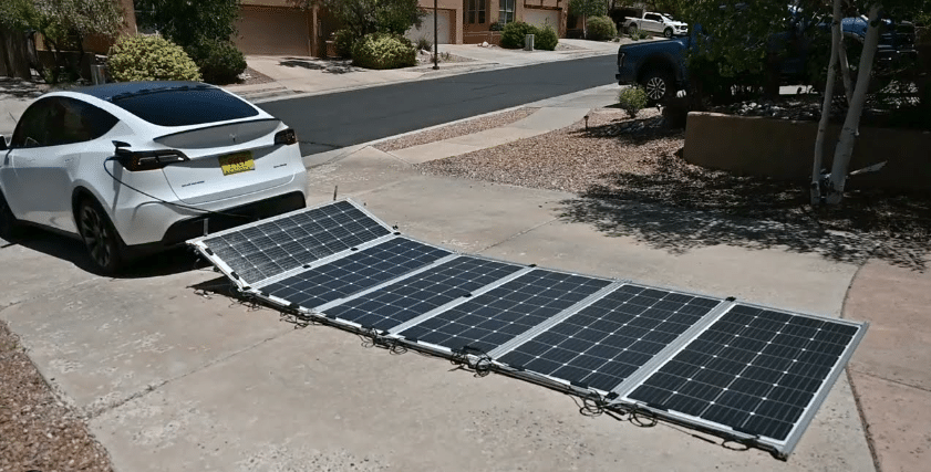 tesla solar ev charger