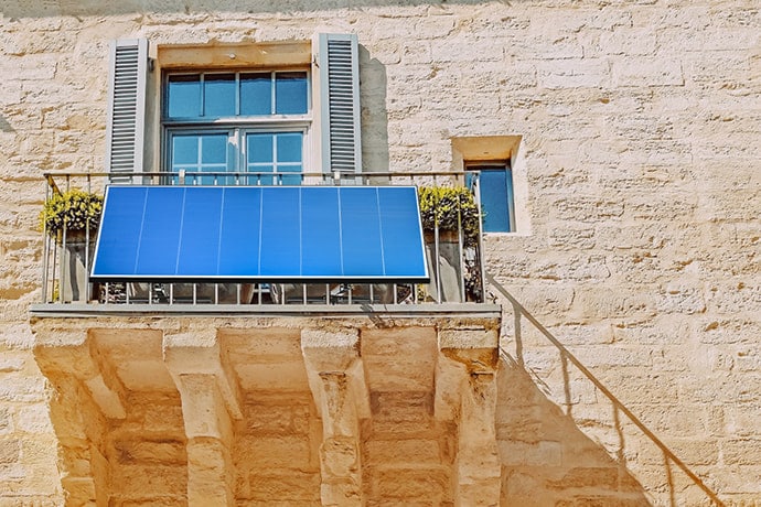 balkon solaranlage