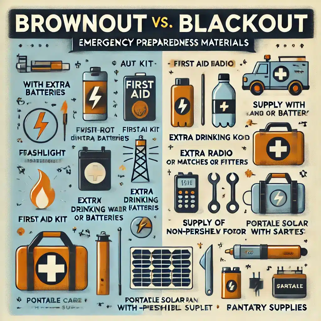 Brownout vs. Blackout Emergency Preparedness Materials