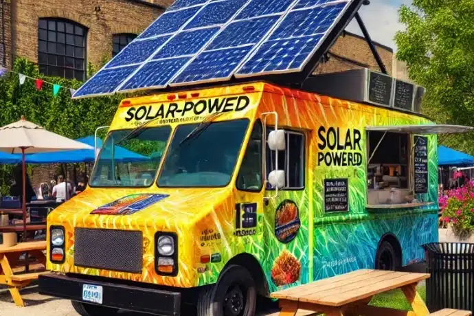 solar powered food truck