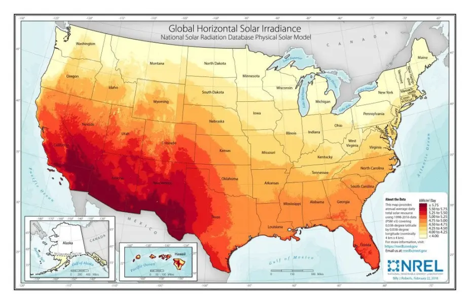 Peak Sun Hours Maps