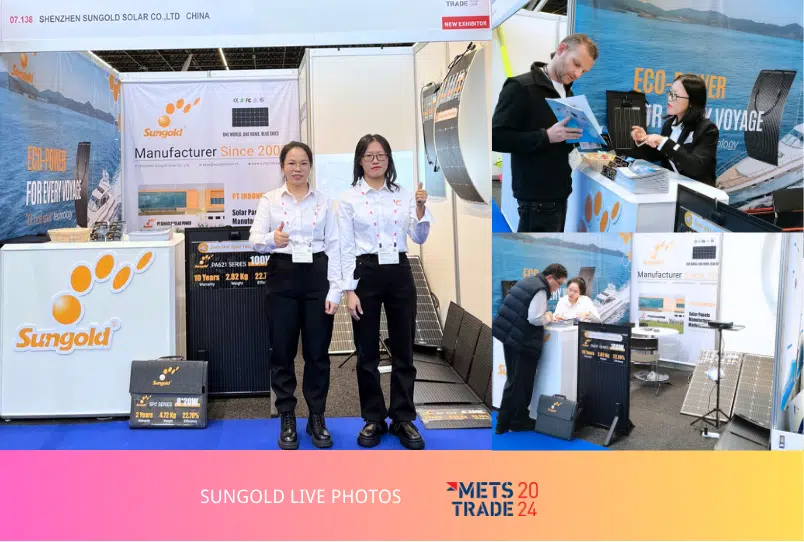 Sungold Showcases Advanced Solar Products at METSTRADE 2024 Exhibition