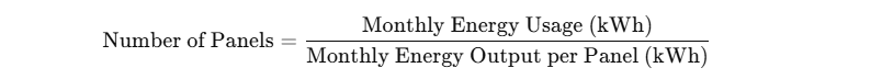 how many solar panels to power a house calculator