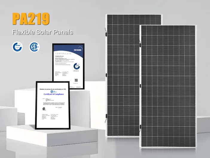 Sungold PA219 flexible solar panel CERTIFICATIONS 1